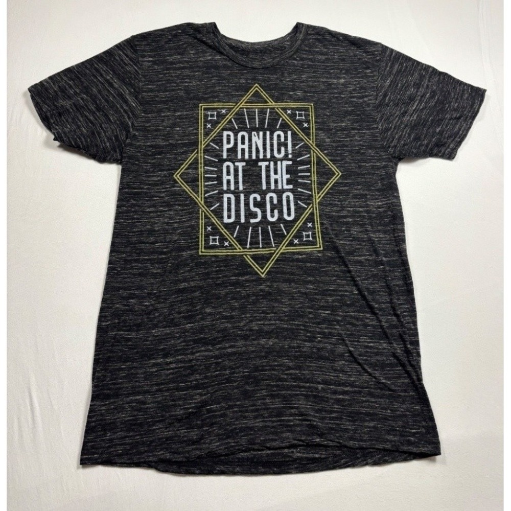 Panic! At The Disco Art Deco Graphic T Shirt Gray Men's Large